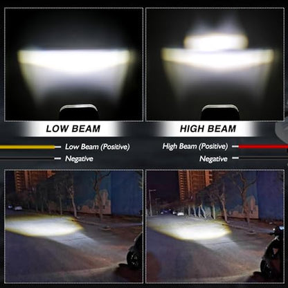 4 Inch Motorcycle Headlight,45W Cool White, Hi Lo Beam Universal Led Dirt Bike Lights for Motorcycle E Bike