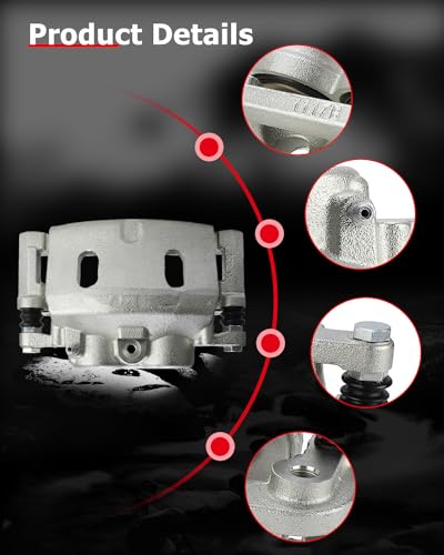 cciyu Front Left & Right Disc Brake Calipers Assembly 18B4919A 18B4918A - size: Front[18B4919A+18B4918A]