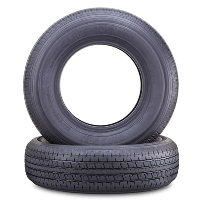 Free Country HD Trailer Tire ST205/75R14 10Ply LR E 109N w/Scuff Guard, PK2