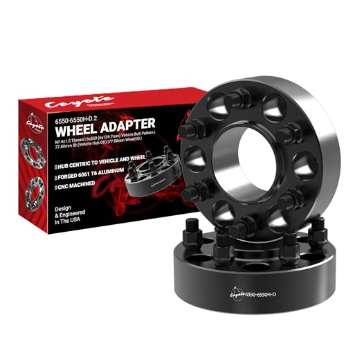 Wheel Accessories Parts 2 Pcs Hub Centric Wheel Spacers Adapters 6x5.5 6x139.7mm 1.75 Inch Thick 78.1mm Hub M14x1.5 14x1.5 Thread Stud Fits Chevy Silverado 1500 Suburban Tahoe ｜ GMC Sierra 1500 Yukon - size: 1.75" (2 Pack), style: Silverado Sierra 1500 (H