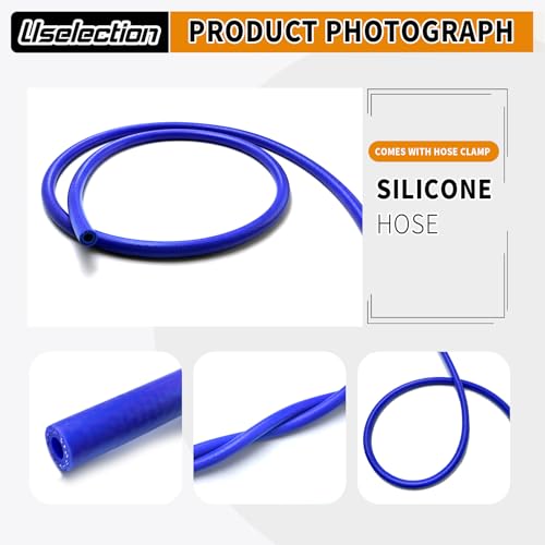 1/4" ID-20Ft(ID 6mm) Heater Hose Enhanced Double Reinforcement - color: All Blue, size: 1/4" ID-20Ft(ID 6mm)