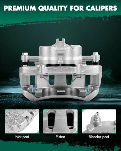 SCITOO 19B1673 Front Left Disc Brake Caliper With Bracket - size: Front Driver[19B1673]