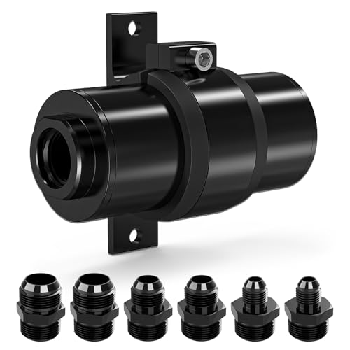 10 Micron EFI Fuel Filter, Reusable Washable Inline Aluminum Filter
