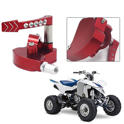 Red 7/8 Billet Throttle Thumb Assembly - color: Red