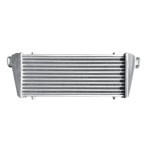 Universal Intercooler 28''x10''x2.7" Front Mount Intercooler 2.2'' Inlet and Outlet Aluminum Turbo Intercooler Direct Replacement for Any Turbo Charger system - size: 28''x10''x2.7" 2.2''