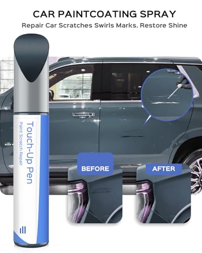 Stealth Gray Metallic WA928L Touch Up Paint Exact-Match Compatible with GMC– Car Paint Scratch Repair Kit Automotive Paint Pen Professional Automotive Paint Pen for Scratches, Chips & Nicks - color: Stealth Gray Metallic