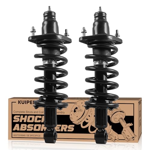 KUIPERAUTO 2X Rear Complete Struts Coil Springs Assembly 172497L 172497R Compatible for 2007 2008 2009 2010 2011 Honda CR-V - size: 2x Rear Struts, style: 2007-2011