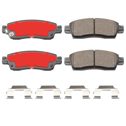 D883 Rear Ceramic Brake Pads Kit Fit For Buick Enclave 2008-2017, For Rainier 2004-2007, For Chevrolet SSR 2003-2006, For Trailblazer 2002-2009, For Trailblazer EXT 2002-2006 - size: HZ883H