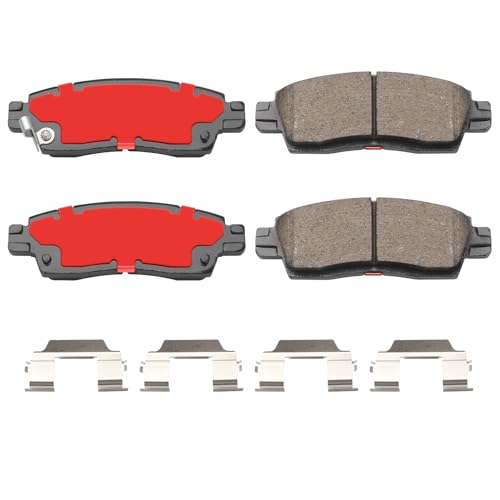 D883 Rear Ceramic Brake Pads Kit Fit For Buick Enclave 2008-2017, For Rainier 2004-2007, For Chevrolet SSR 2003-2006, For Trailblazer 2002-2009, For Trailblazer EXT 2002-2006 - size: HZ883H
