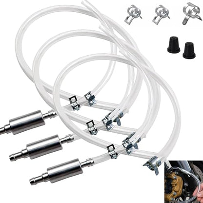 3PCS Brake Bleeder Hose One Way Check Valve