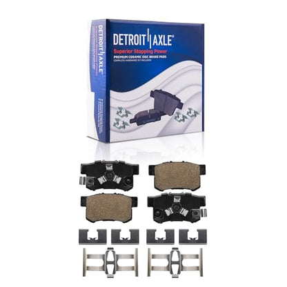 Detroit Axle - 10pc Brake Kit for Acura 2013-2018 RDX Rotors and Brake Pads - size: 10PR53181/KIT
