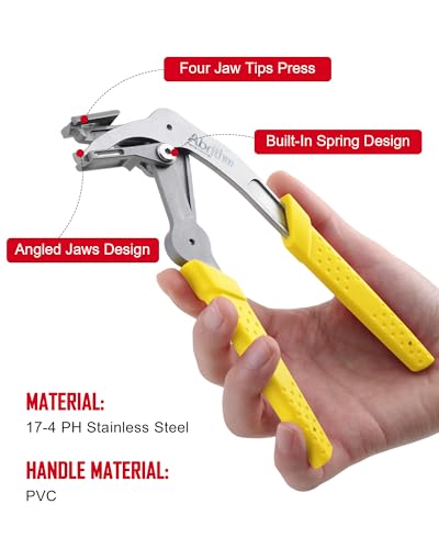Car Clip Pliers, Panel Clip Removal Tool for Plastic Fasteners, Yellow - color: Yellow