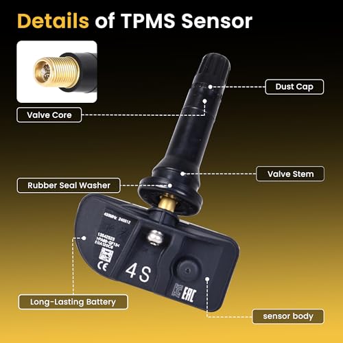 TPMS Tire Pressure Sensor 433MHz Fit for Chevy Silverado 13542523 13533166