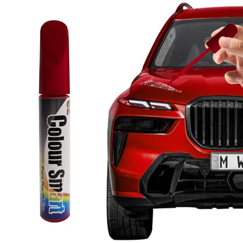 Touch Up Paint for Cars, Car Scratch Repair Pen, Quick & Easy Solution to Erase Car Scratch Paint Pen, Automotive Paint Scratch Remover for Cars Paint Scratch Repair (Red) - color: Red