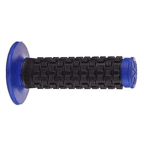 Motorcycle Grips 7/8" Dirt Bike Grip Pillow Top Grips Rubber Anti-Slip Universal Handlebar Racing Grip for Motocross ATV - color: blue