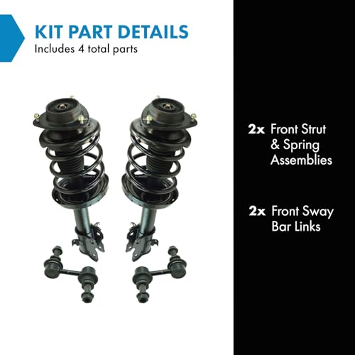 TRQ Front Suspension Kit Complete Strut & Coil Spring Assembly Sway Bar - style: SCA31225