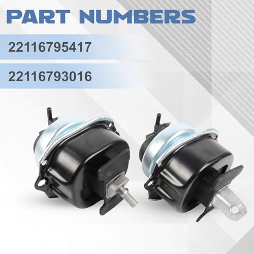 2pcs Engine Mount Set for 2006-2014 X5 X6 E70 E71 E72 Replaces 22116795417 22116793016 Automotive Replacement Engine Mounts