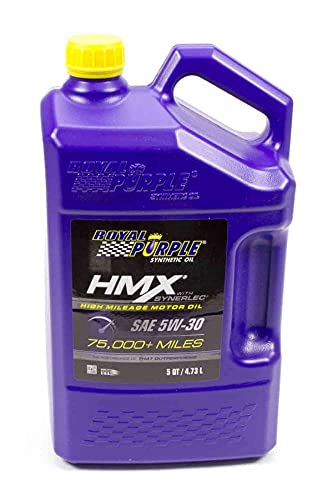 Royal Purple (11749-3PK) HMX SAE 5W-30 High-Mileage Synthetic Motor Oil - 5 Quart, (Case of 3)
