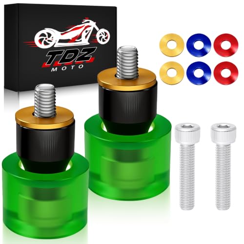 TDZ Motorcycle Decorative Wheel Install on 1-1/4" Engine Guard Saddlebag Guard for Harley & Any Other Brand 1.25” Crash bar, Green Wheel - color: E-Green Wheel