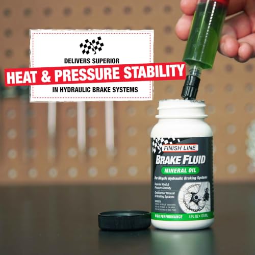 Finish Line Mineral Oil Bicycle Brake Fluid Low Viscosity 16 fl oz