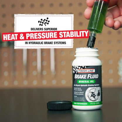 Finish Line Mineral Oil Bicycle Brake Fluid Low Viscosity 16 fl oz