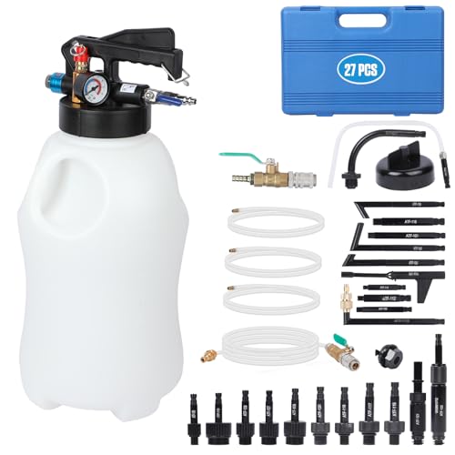 PLAYOCCAR 10L ATF Transmission Fluid Pump with 27PCS Adapters