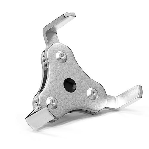 Universal Oil Filter Wrench Adjustable, from 2-1/2 inch to 4.5 inch 3 Jaw Oil Filter Removal Tool Set, Efficiency 2 Way Oil Filter Wrench