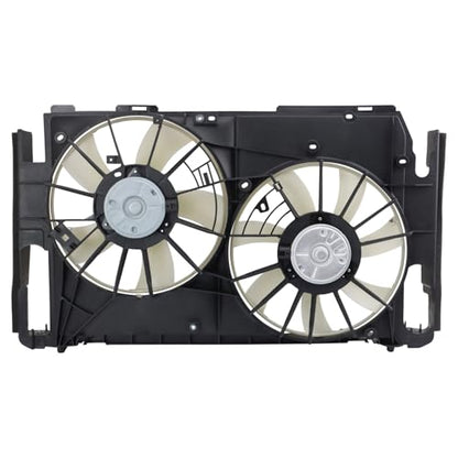 TRQ Radiator Dual Cooling Fan Assembly - style: RFA73772