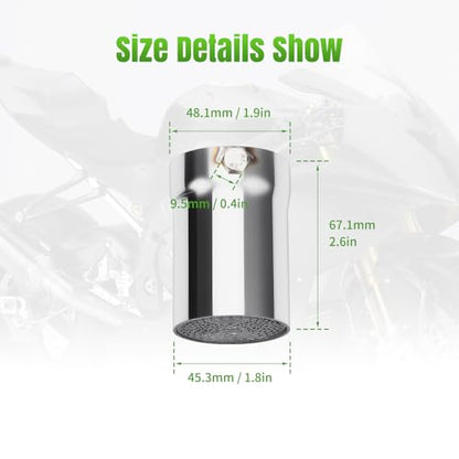 Motorcycle 51mm DB Killer Universal Exhaust Baffle Silencer - size: 51mm - With Small Wrench