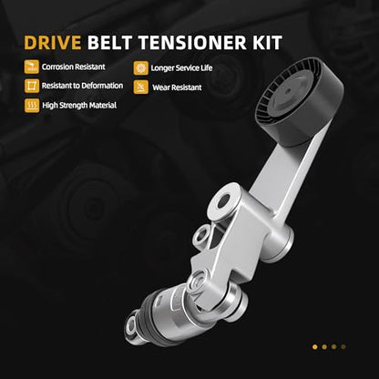 Serpentine Drive Belt Tensioner Kit for Toyota Celica 2003-2005 - size: 1998-2008 for Corolla/Celica/Matrix