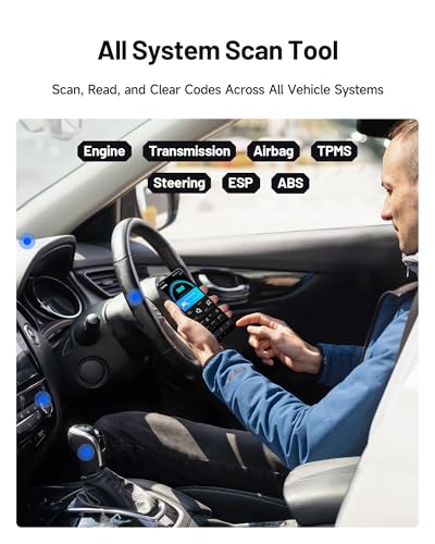 TOPDON Carpal Bluetooth Car Code Reader, All System Scanner, iOS & Android