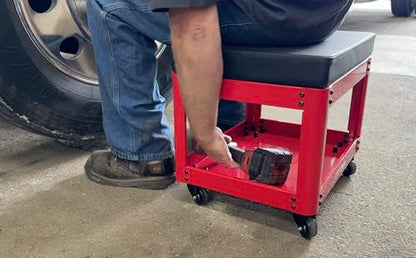 Lisle 92202 Jeepers Creeper Seat, Red