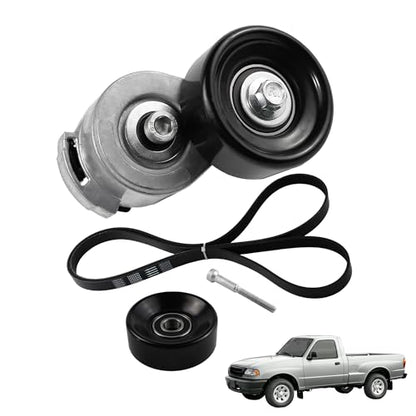 Serpentine Drive Belt Tensioner Pulley Idler Pulley Fit for Ford