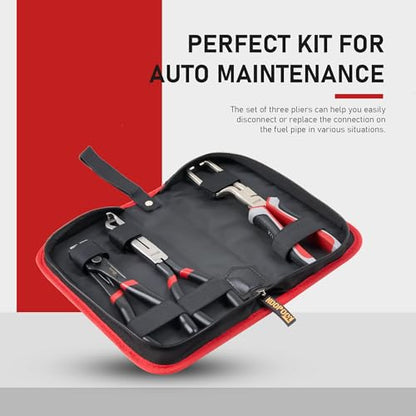 KOOPOOL 3Pc Electrical Disconnect Pliers – Heavy-Duty Connector Tools