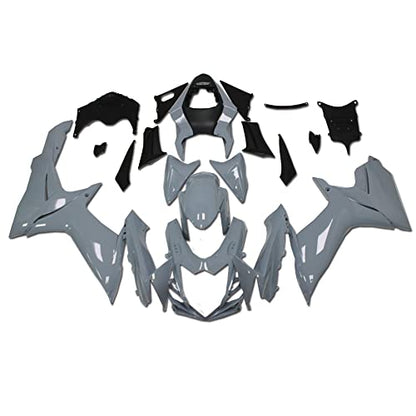 YTL Gray Full Fairing Fit for Suzuki 2011-2026 GSXR 600/750 - color: 017 Gray