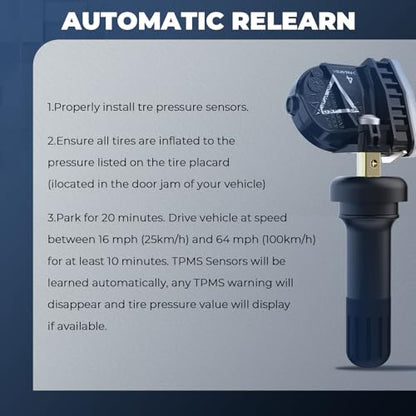 RENECTIV TPMS Sensor,433MHz Tire Pressure Monitoring System Sensor Set of 1 - size: 1PCS