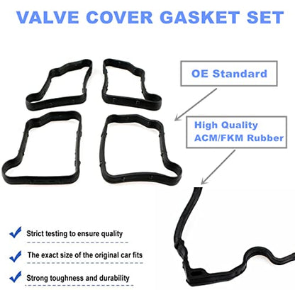 AUCERAMIC Valve Cover Gasket Set 2710161221 Fit for 2010-2016 Mercedes Benz