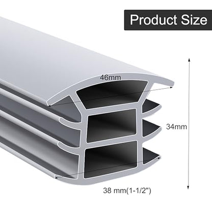 Flexible EPDM Rubber Strip (10 ft Long and 1-1/2 inch Wide, Suitable for 1-1/4“ to 1-1/2”) for Concrete Crack Repair and Replacement - Weather and Aging Resistant Expansion Joint Filler for Driveways - size: 1-1/2", 10 ft