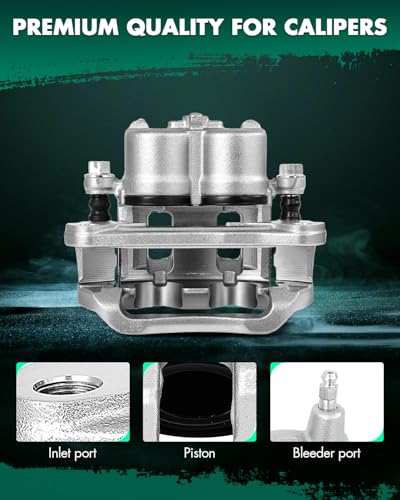SCITOO 18B5026A Front Left Driver Disc Brake Caliper with Bracket - size: Front Driver[18B5026A]