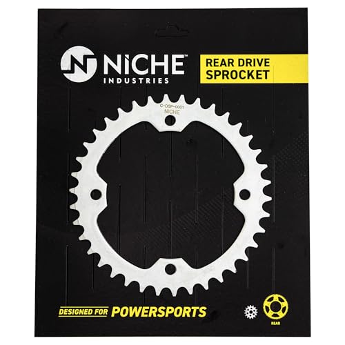 NICHE Drive Sprocket Chain Combo for Yamaha Raptor 700 YFZ450R Front 14 Rear 38 Tooth 520V O-Ring 98 Links - size: O-Ring Chain