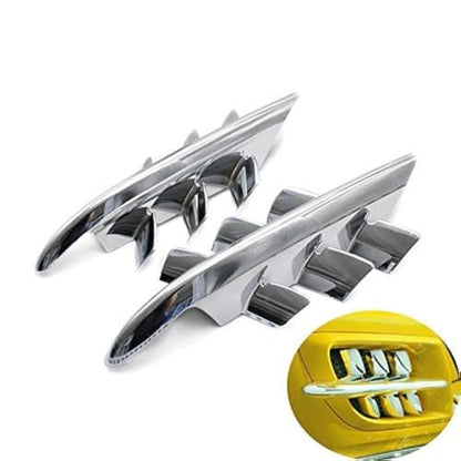 Motorcycle Chrome Shark Gills Fairing Accents For Goldwing GL1800 2001-2010