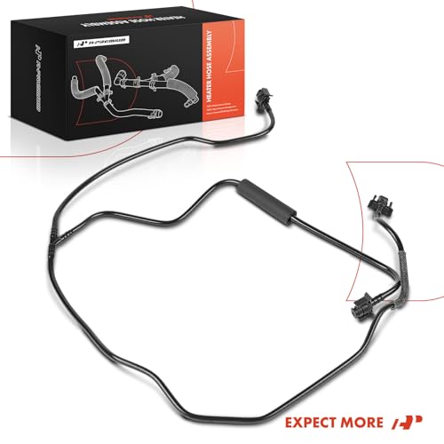 A-Premium Upper HVAC Heater Hose Pipe Line Assembly with Protective Sleeve