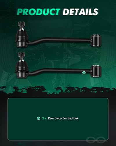SCITOO 2pcs Rear Sway Bar End Links for Dodge Ram 2500 3500 1995-2002 4WD