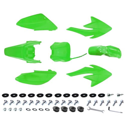 PRO BAT 7PCs Plastic Front And Rear Fenders Side Panels Tank Shrouds
