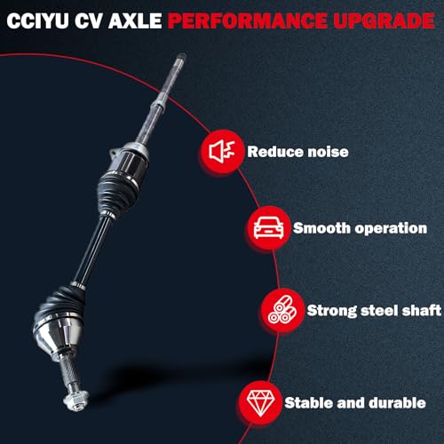 cciyu CV Axle for Ford Explorer/FPIU - Front Right - only AWD - DV6Z3B436A - size: 17-9582