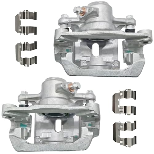 2 Pcs Brake Calipers Fit for 2012-2023 Subaru Crosstrek Forester Impreza XV Crosstrek, Rear Disc Brake Calipers Assembly w/Bracket Replace for 19B7028 19B7029 - size: 19B7028+19B7029