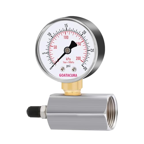0-100psi/kpa Gas Test Pressure Gauge, 2" Dial Size, 3/4" FNPT Connection, Chrome Plated Steel Body Assembly, 3-2-3% Accuracy - size: 0-100psi, style: Chrome Plated Steel Body