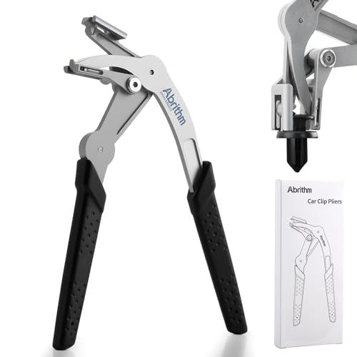 Car Clip Pliers, Panel Clip Removal Tool for Plastic Fasteners, Black - color: Black