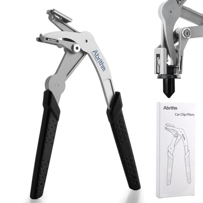 Car Clip Pliers, Panel Clip Removal Tool for Plastic Fasteners, Black - color: Black