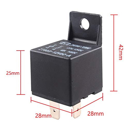 ESUPPORT Car Relay 12V 40A SPST 4Pin Relays Switch Automotive - color: 40A 4Pin SPST